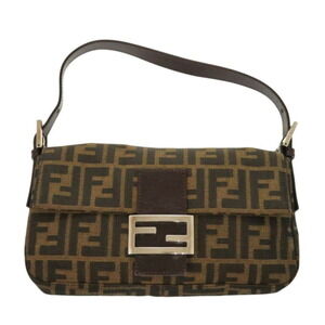 FENDI Brown Zucca Shoulder Bag
